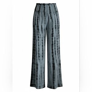 Black and Blue Gray Tie-Dye Palazzo Pants SZ Small by Sim and Sam